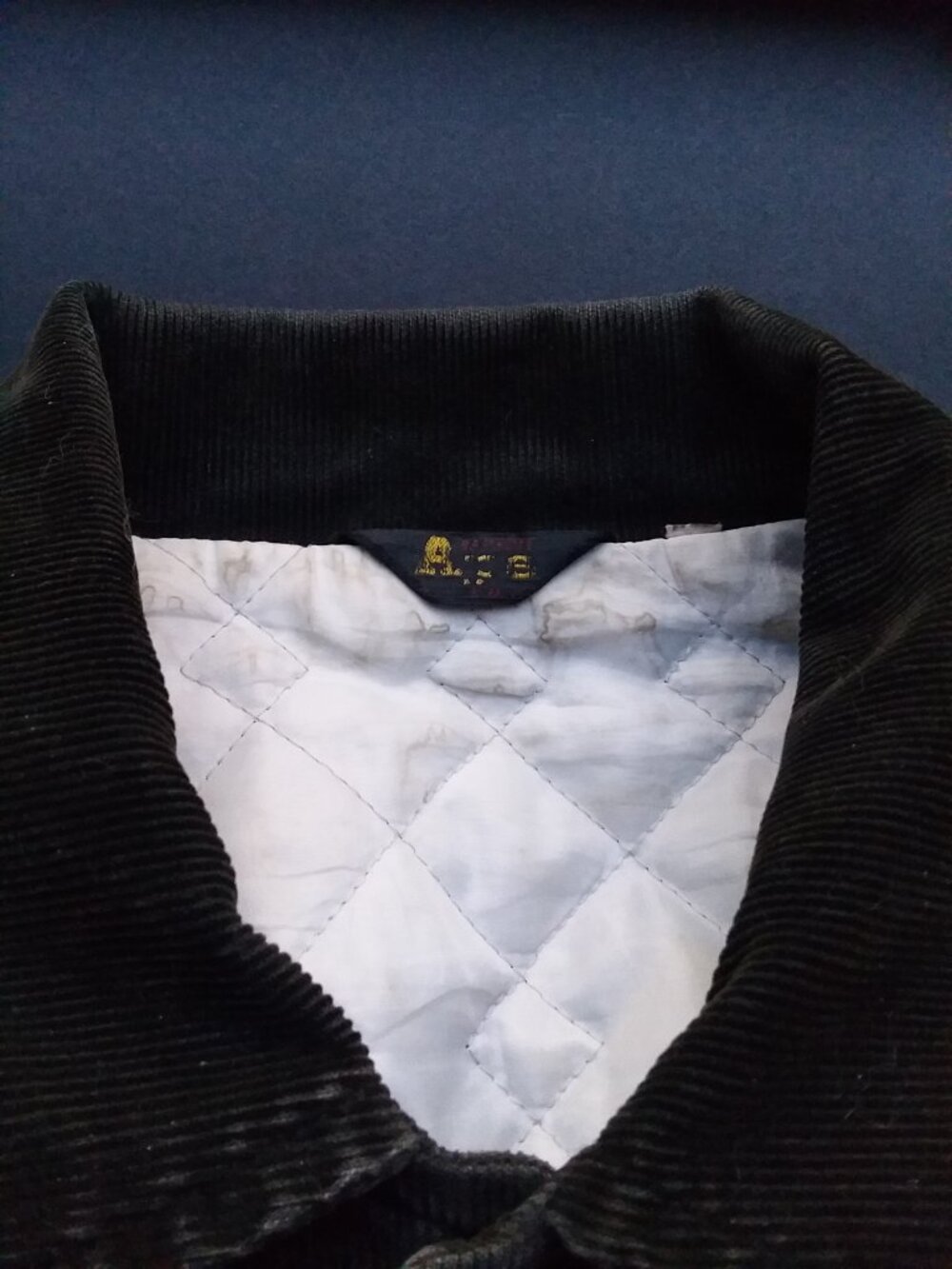 Vintage 90's Bape Football Varsity Corduroy School Jacket by A Bathing Ape Japan - Picture 12 of 13